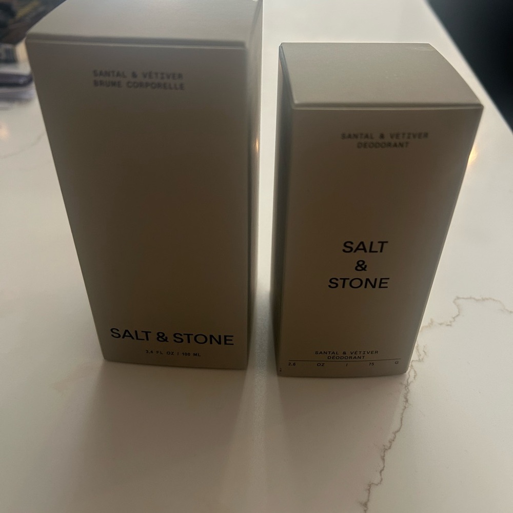 Salt & Stone Santal & Vetiver Set — Neutral Beige Packaging
